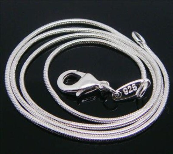 925 sterling silver 26 1mm snake chain necklace