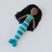SALE Black Mermaid - Mermaid Crochet African American Doll