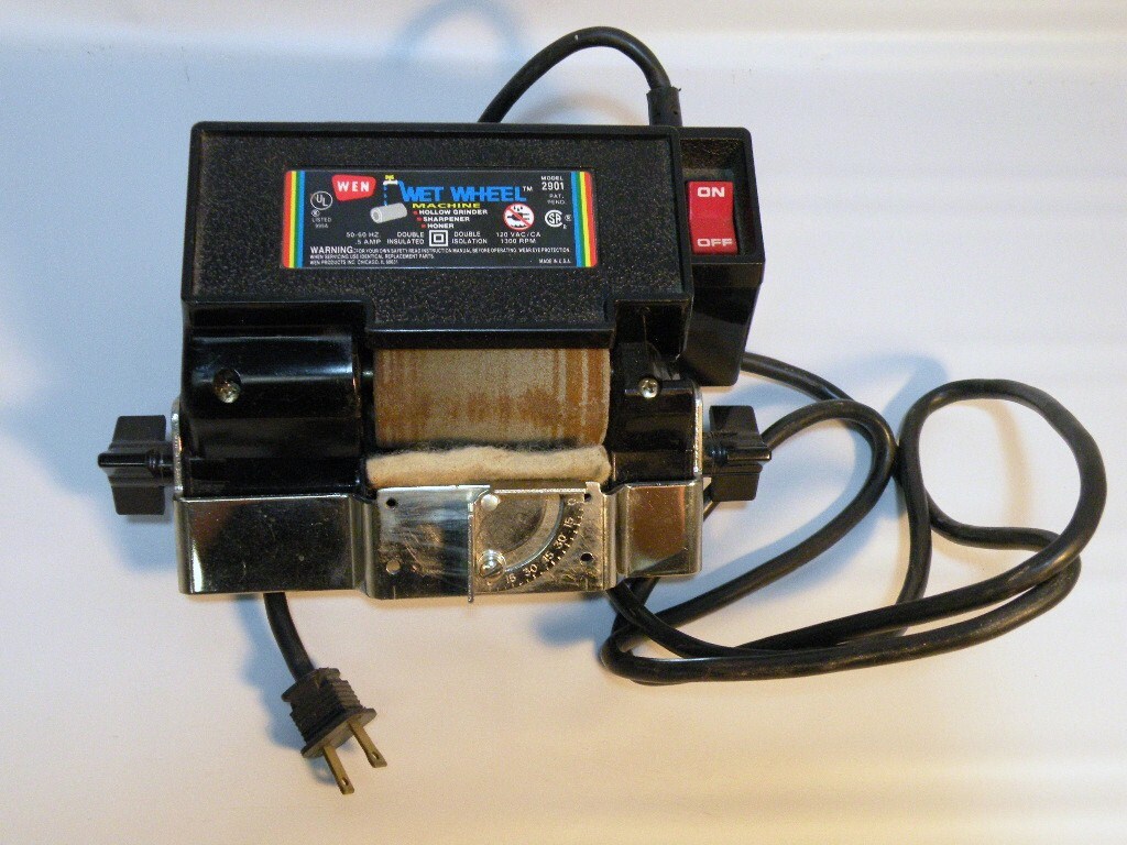 Vintage WEN Wet Wheel Hollow Grinder Knife Sharpener Honer