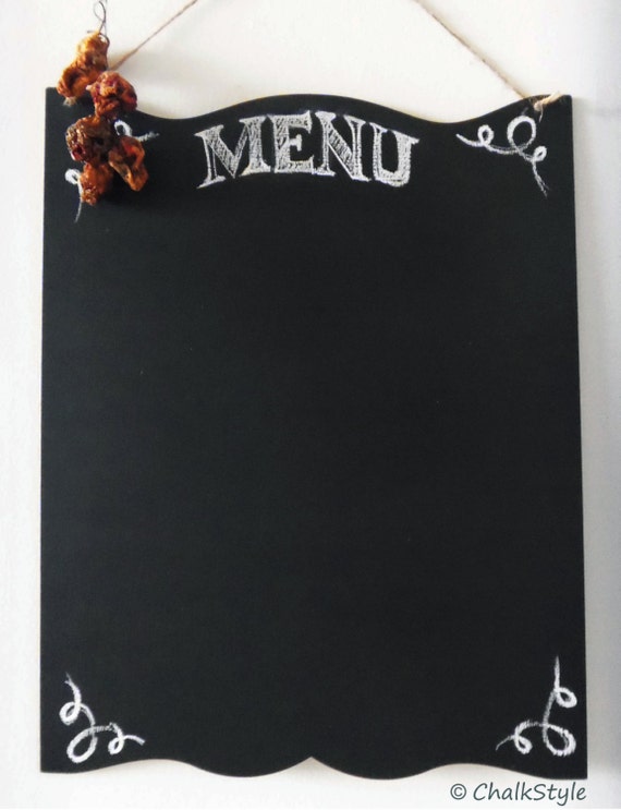 Chalkboard Large Menu Rustic Wedding Sign Chalk by ChalkStyle