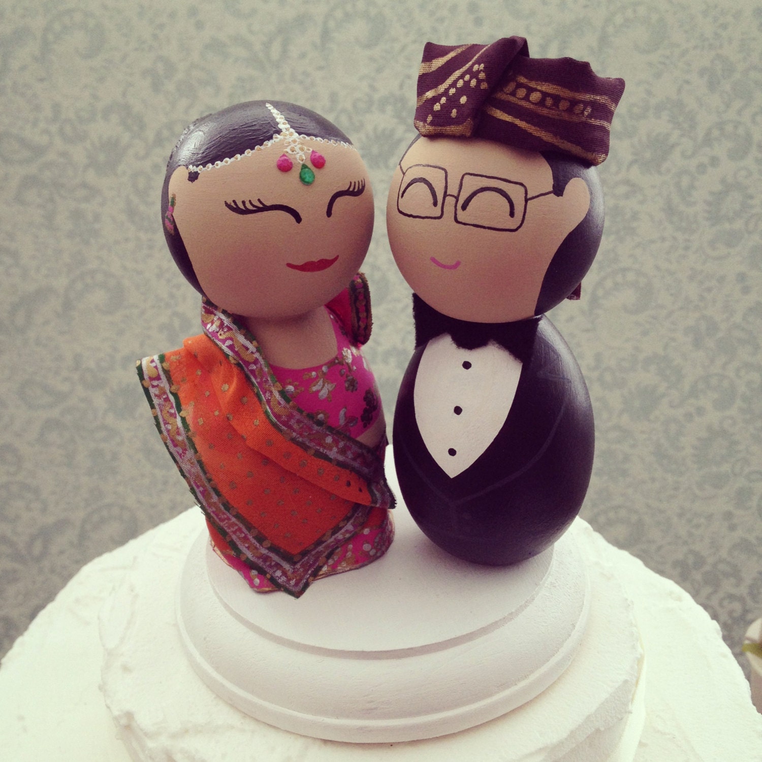 Custom Indian Wedding Cake Topper Custom made for you