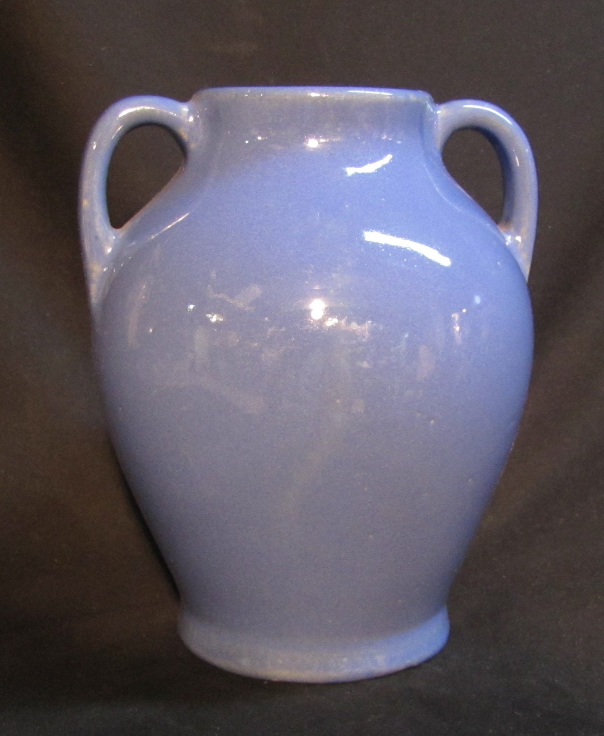 Zanesville Stoneware Pottery handled vase by EastWalnutEmporium