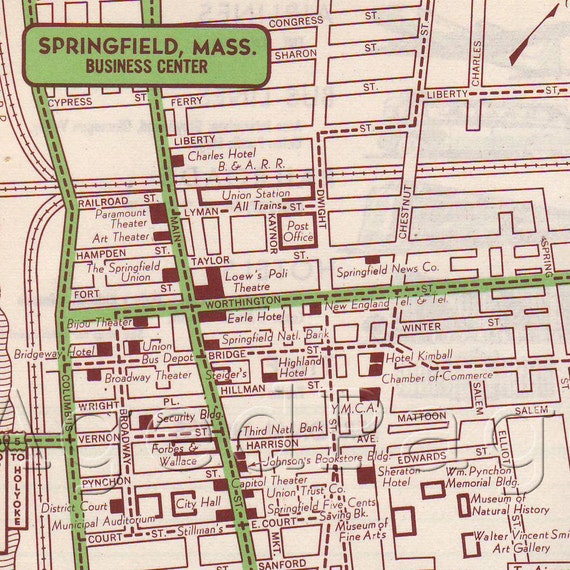 Street map Springfield Illinois