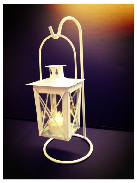 Items similar to Set of two Mini Lantern with hanger / base party