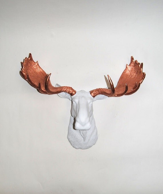 faux taxidermy moose head the lennon white resin moose faux taxidermy moose head the lennon white resin moose