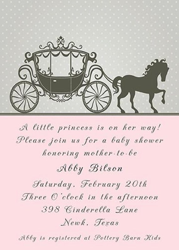 Download Cinderella Princess Horse Carriage Baby Shower by ...