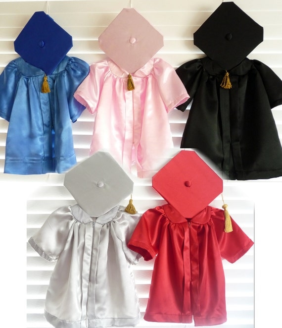 Items similar to Infant Graduation Cap and Gown/ Robe Outfits for ...