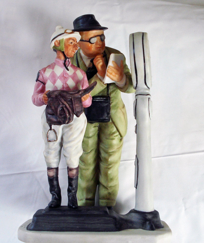 The WeighIn Norman Rockwell figurine 1974 Gorham Porcelain