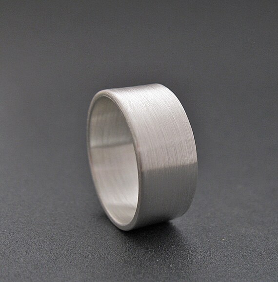 Items similar to 9mm Wide Sterling Silver Band - Silver Wedding Band ...