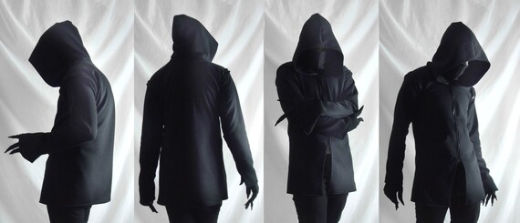 Download Shadow Hoodie mens dark black mask hoodie jacket ninja