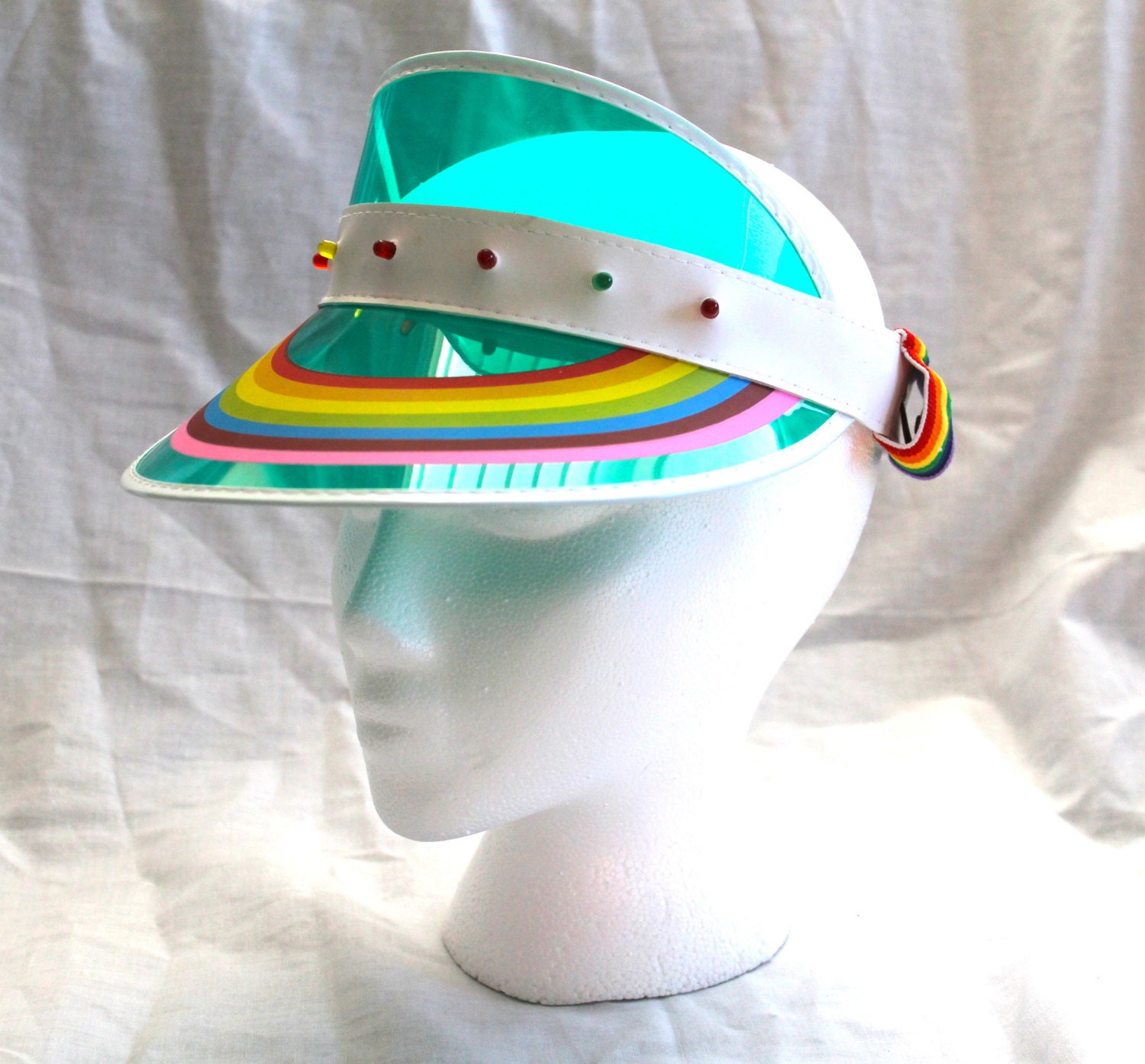 1980s Light Up Rainbow Visor