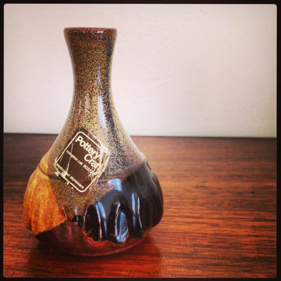 Items similar to Vintage Pottery Craft Bud Vase. on Etsy