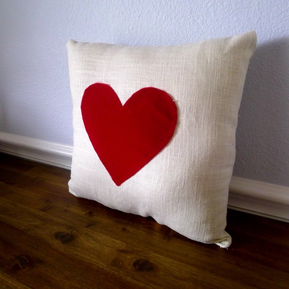 Velvet Heart Valentines Pillow FREE SHIPPING