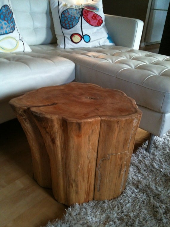 EcoFriendly Wood Stumps Side Tables WAITING by SerenityStumps