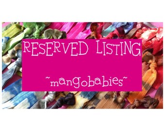 RESERVED LISTING- for Kimberly Mann