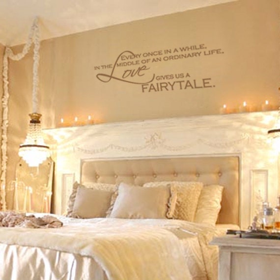 Items similar to Love Gives Us A Fairytale Vinyl Wall  