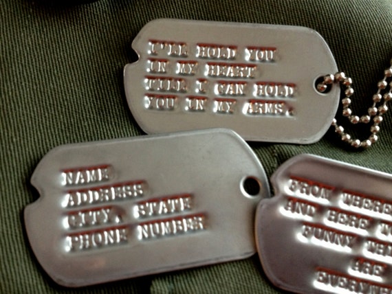 Custom Military Dog Tag