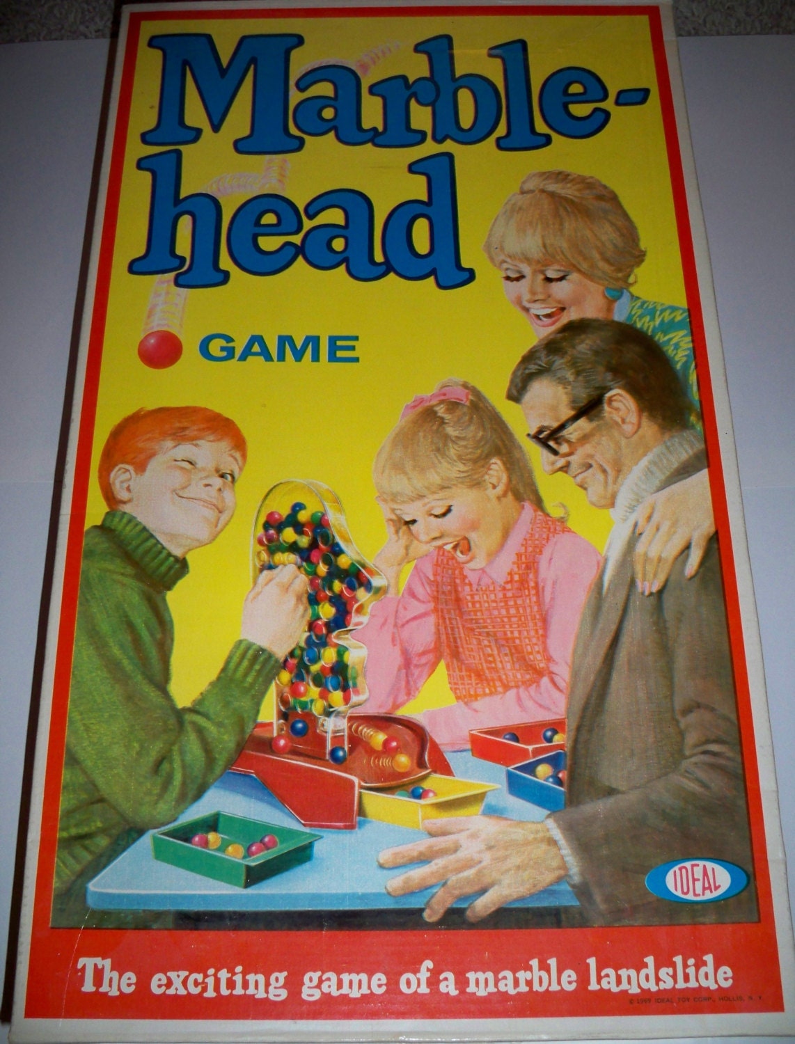 1969 Rare Marblehead Game made by Ideal Toy Corp. Very Good