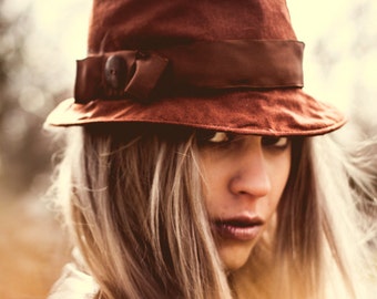 The Daphne - Linen Cut and Sew Hat with Brim - il_340x270.454244211_s8db