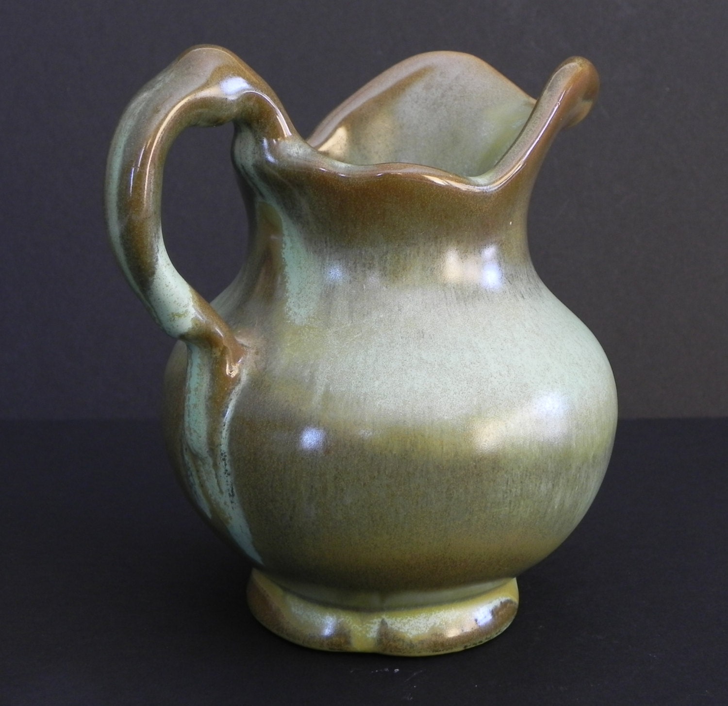Frankoma Pottery Pitcher 40A Woodland Moss by TheCherishedElement
