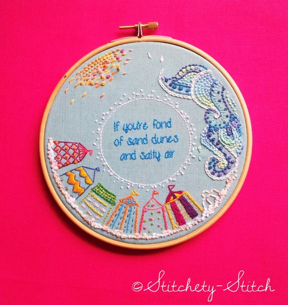 If you're fond of sand dunes - PDF digital download embroidery pattern
