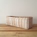 Long Basket kitchen organizer - Rectangle Basket - Desk Accessory - Dorm Decor
