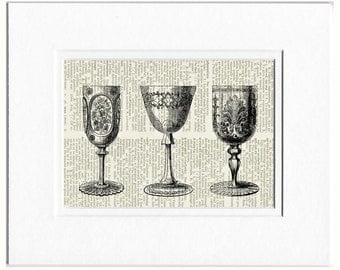 goblets I dictionary page print