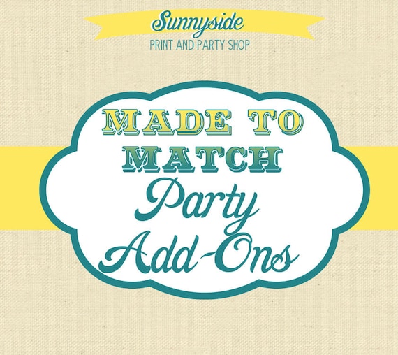 Made to Match - Sunnyside Party Printable Add-Ons Il_570xn
