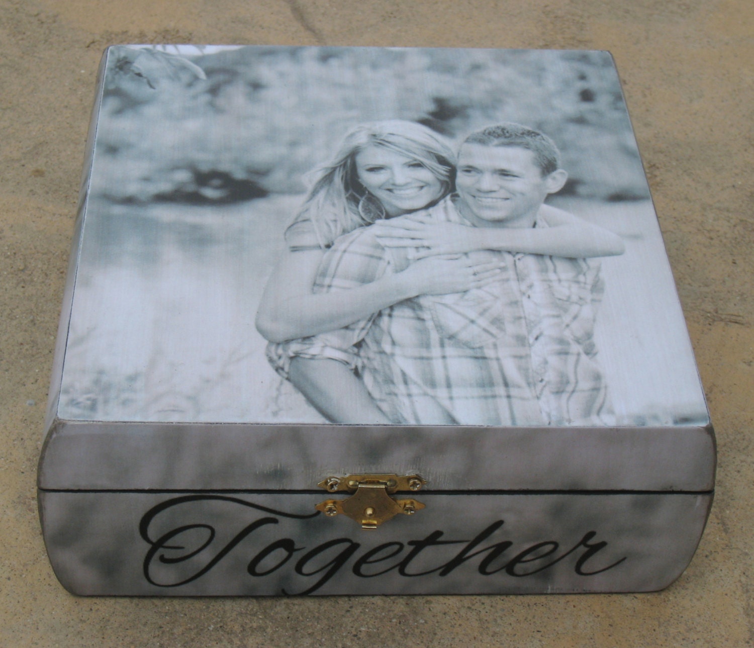 Unique Engagement Gift Personalized Wedding Keepsake Box