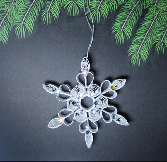 Items similar to Style 1. Paper Quilled Snowflake on Etsy