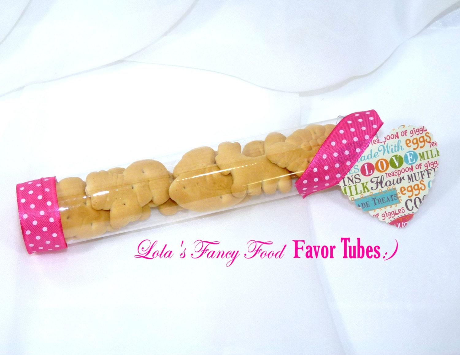 NEW 6 CLEAR PlastIc TUBES Candy Clear Plastic Favor