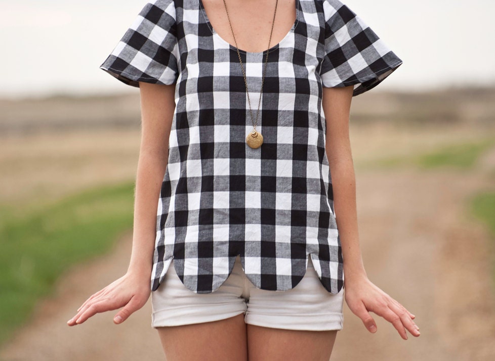 Scallop Hem | Gingham Shirt – Etsy finds