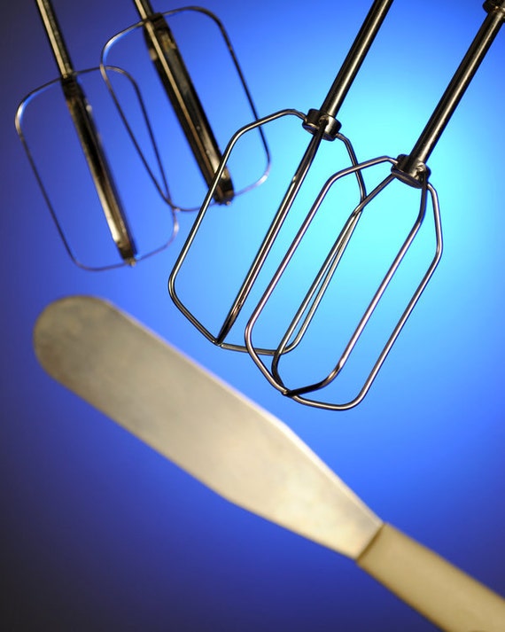 Items similar to Photograph Print of Baking Supplies Beaters and Icing