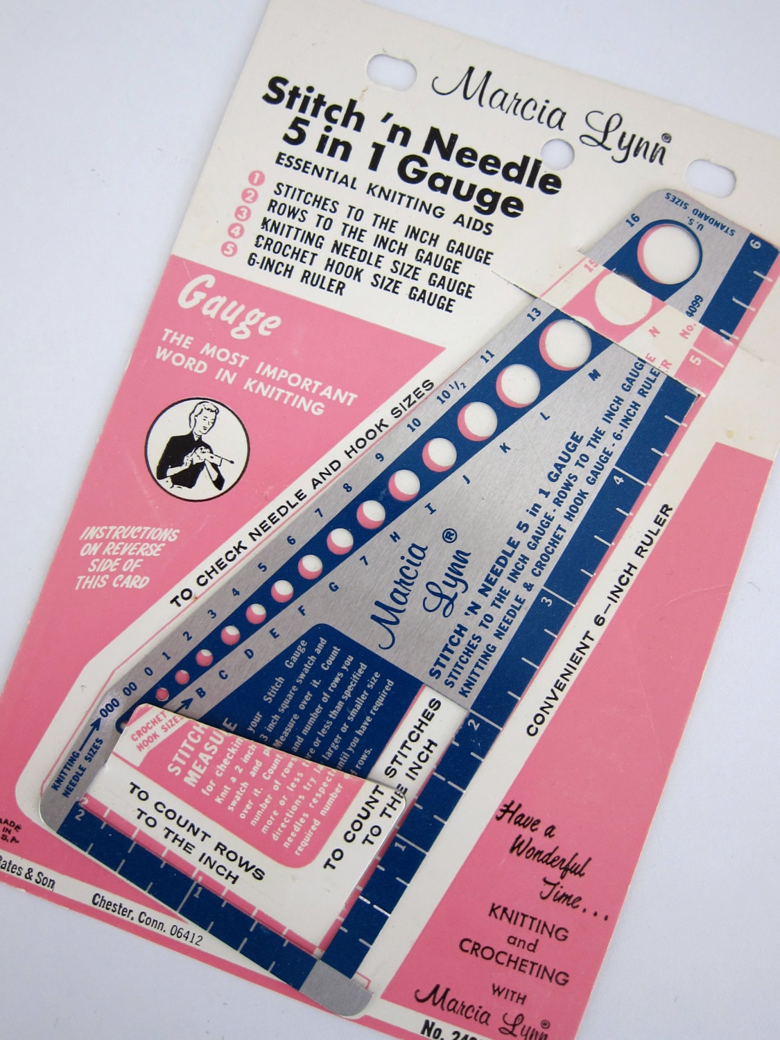 Stitch 'n Needle 5 in 1 Knitting & Crochet Gauge