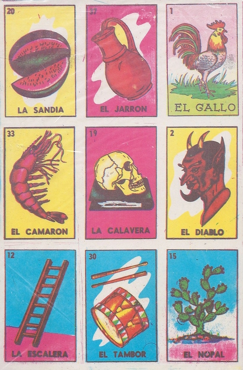 Mexican bingo game