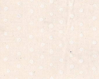 Nani Iro Kokka Japanese Fabric Pocho Basic - white on off white - 50cm