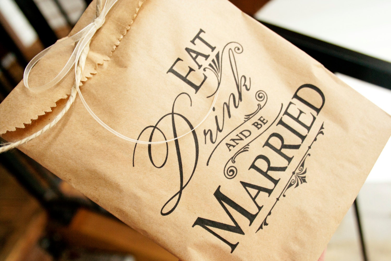 Wedding Favor Bag Kraft Paper Favor Bags Wedding Candy By Mavora 9457