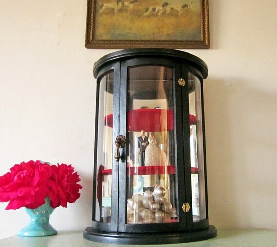 Upcycled Vintage Curio Display Case