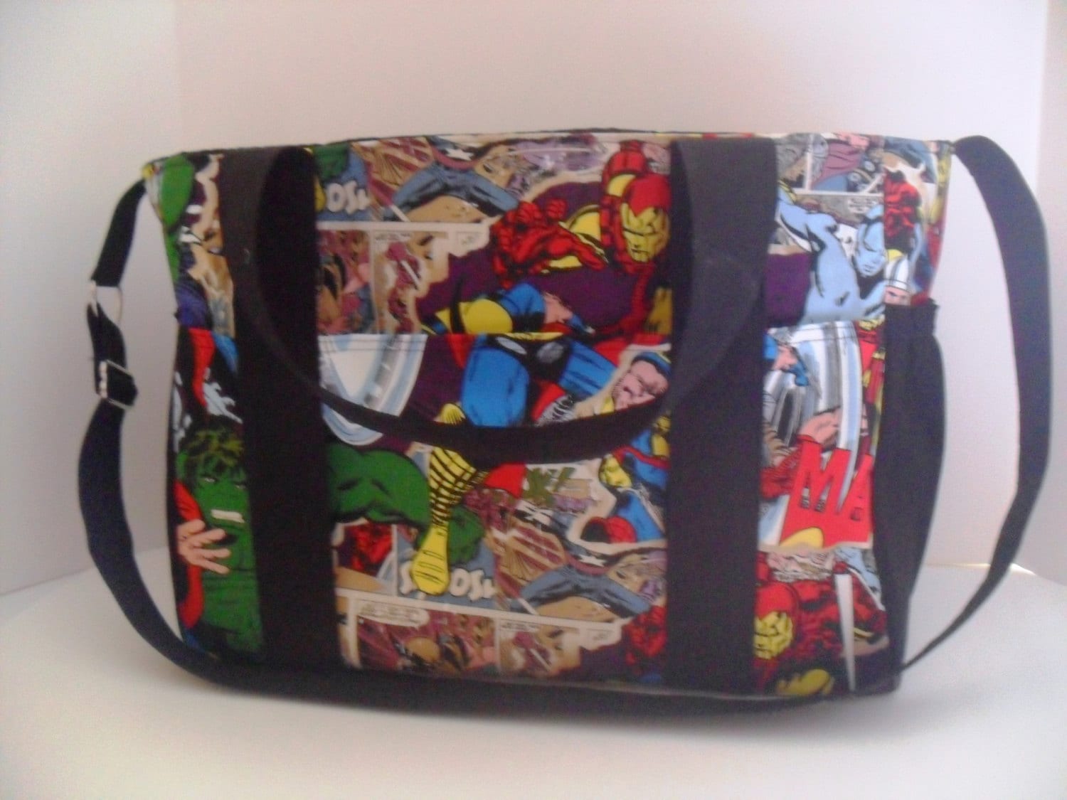 Extra Large Diaper bag Made of Marvel / Avengers by fromnancy