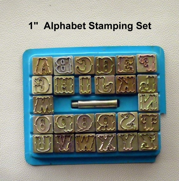 Alphabet Stamp Set for Imprinting Leather by ExpressionsInLeather