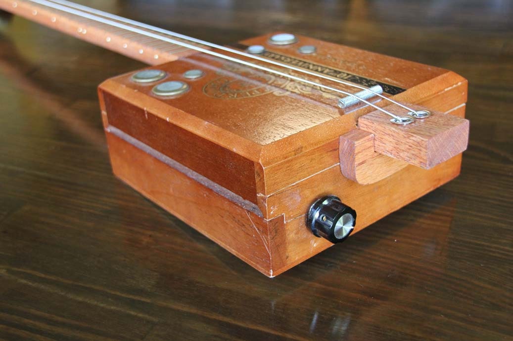 Cigar Box Bass Guitar 2 String by MonkeyPox on Etsy