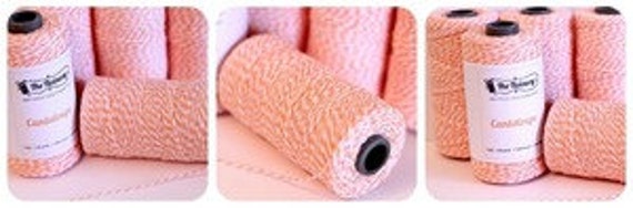 Canteloupe Bakers Twine - Orange & White - 20 yards sampler Il_570xn