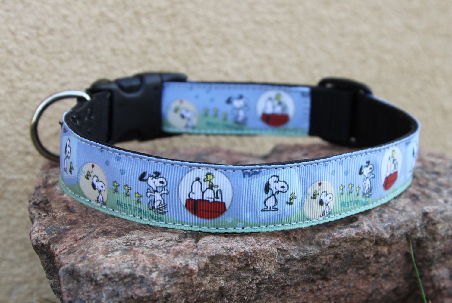 Dog Collar with Snoopy Theme Peanuts Snoopy and Tweetey