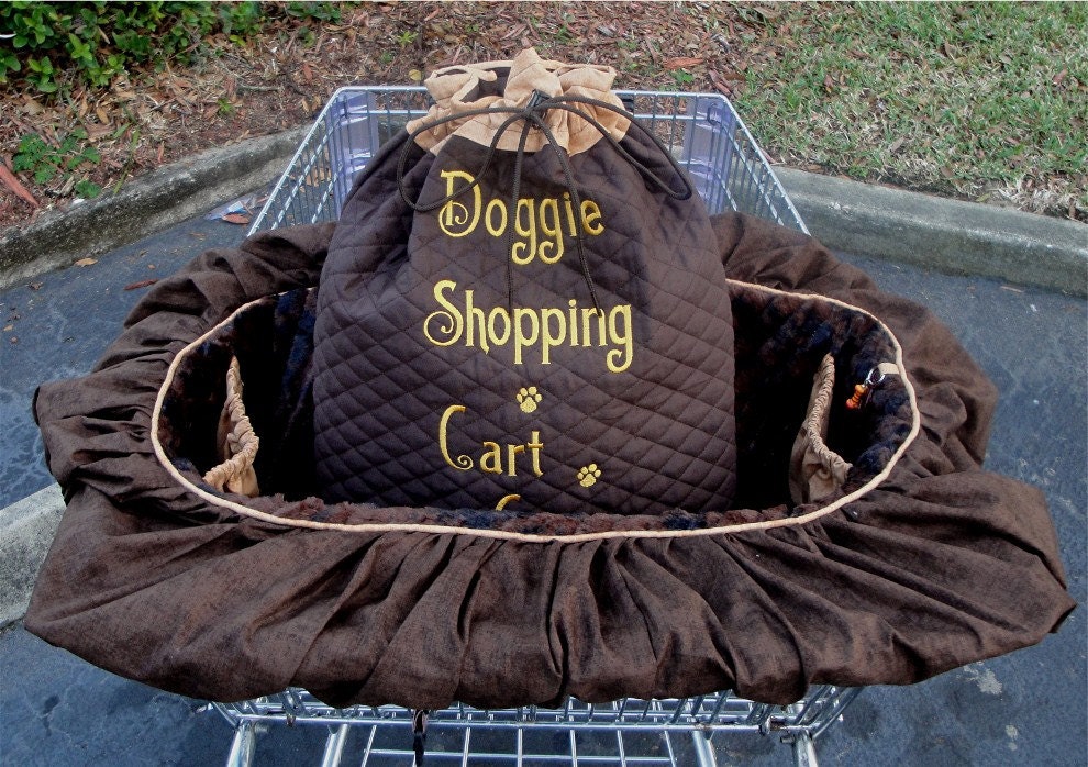 Dog Cart Cover Shopping Cart Cover Dogs Pets Faux Fur