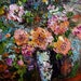 Heirloom Roses Still life Fine Art  Modern Impressionist Original Oil Painting by Ginette Callaway