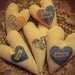 Handsewed Inspirational Lavender Bud Heart Bowl Fillers