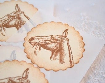 Horse Stickers Envelope Seals Set of 10
