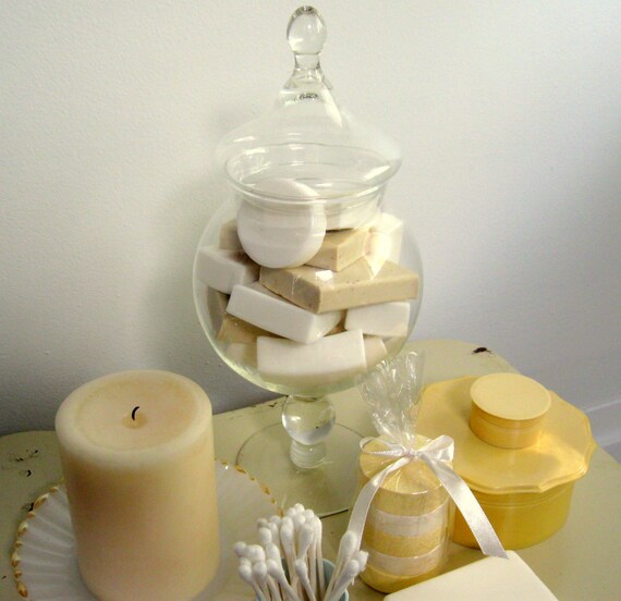 Large Footed Glass Apothecary Jar