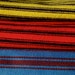 Vintage Fabric Lot Cotton Ticking Twill Stripes Hand Dyed