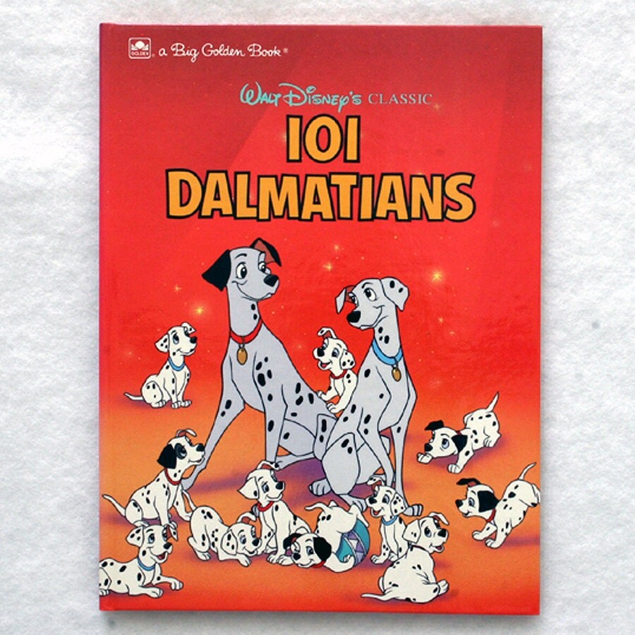 1991 Walt Disney's Classic 101 Dalmatians Big Golden Book